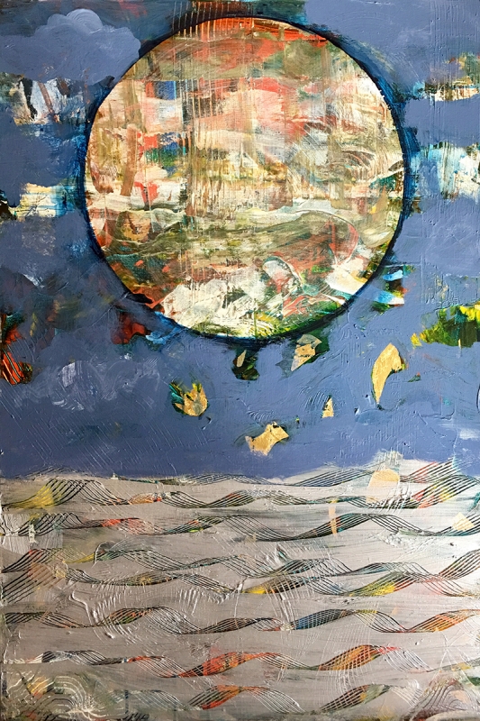 The Moon in Venus by artist Melissa Wen Mitchell